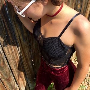 🖤 🌹Mesh crop top 🌹🖤.